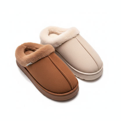 Fashion Women Fluffy Slippers for Autumn and Winter Indoor EVA Thick Sole Anti-Slip and Warm Unisex Slippers for Winter